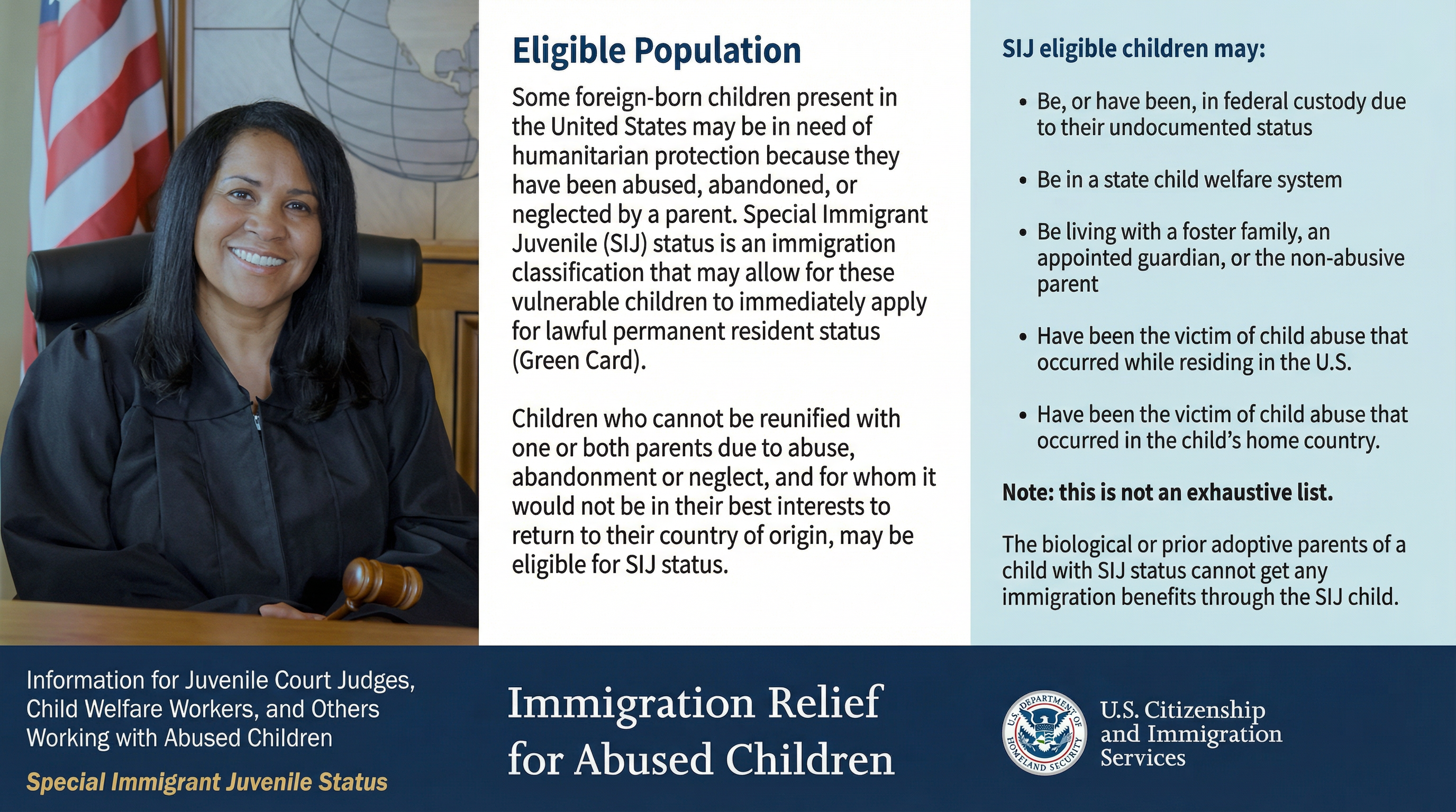 Immigration Relief for Abused Children - Special Immigrant Juvenile Status information from USCIS